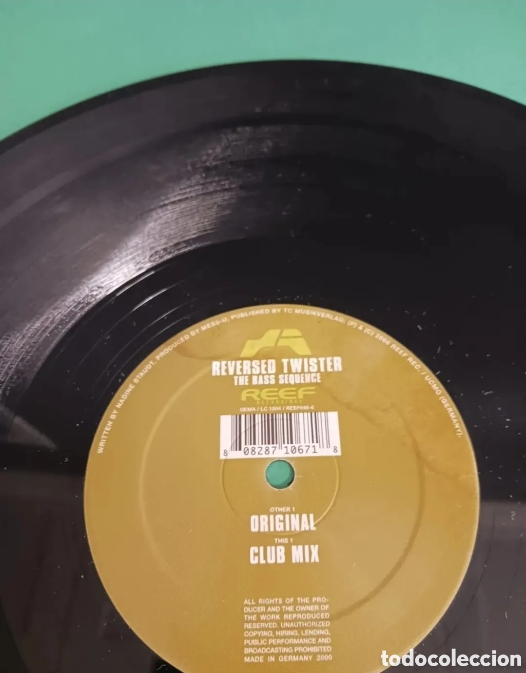 Discos de vinilo: Vinilo Reversed Twister - The Bass Sequence - Foto 1