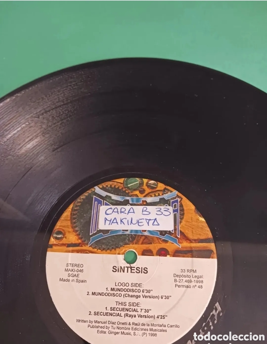 Discos de vinilo: Vinilo Sintesis /Mundodisco - Foto 1