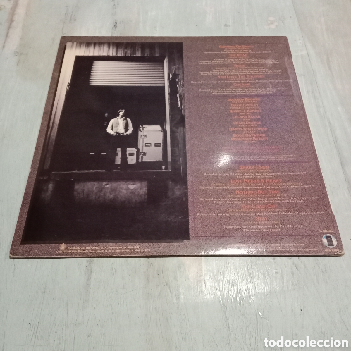 Discos de vinilo: JACKSON BROWNE - RUNNING ON EMPTY - LP - Foto 2