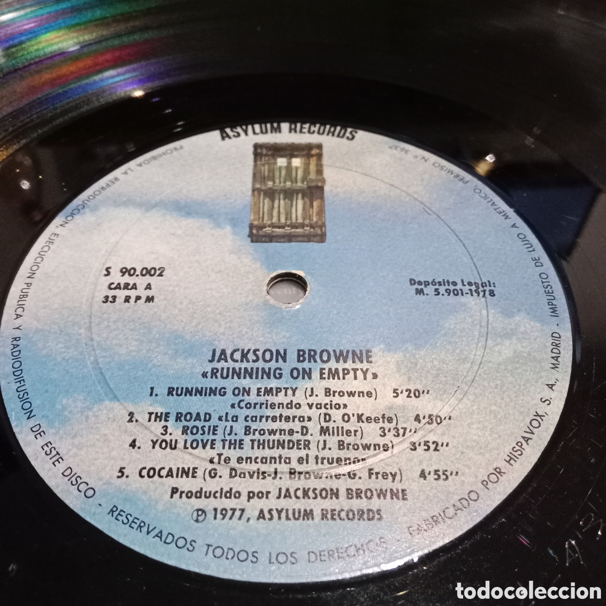 Discos de vinilo: JACKSON BROWNE - RUNNING ON EMPTY - LP - Foto 6