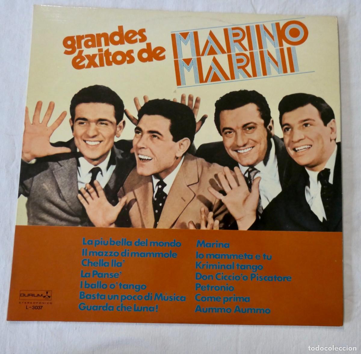 Discos de vinilo: MARINO MARINI - GRANDES EXITOS - VINILO LP 12&rdquo; - DURIUM ESPA&Ntilde;A