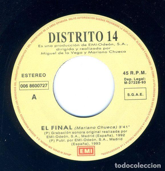 Discos de vinilo: Distrito 14 &ndash; El Final (Vinyl, EMI 006 8 60072 7) - Foto 3