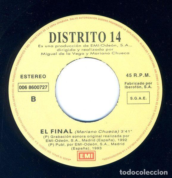 Discos de vinilo: Distrito 14 &ndash; El Final (Vinyl, EMI 006 8 60072 7) - Foto 4