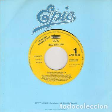 Vinyl records: Bad English &ndash; Straight To Your Heart (Vinyl, Epic ARIE 3049)