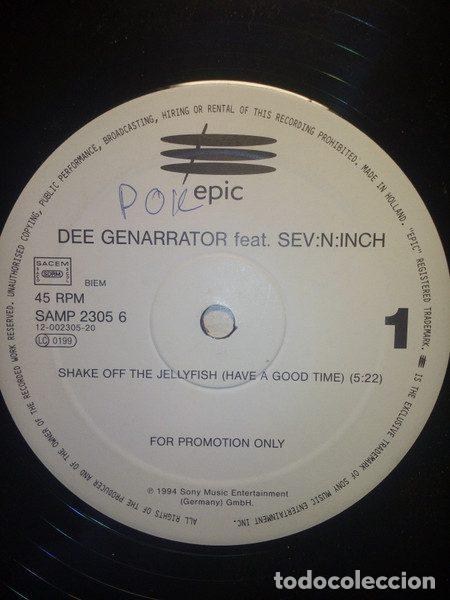 Vinyl records: Dee Genarrator, Sev:N:Inch &ndash; Shake Off The Jellyfish (Vinyl, Epic Records Group SAMP 2305 6)
