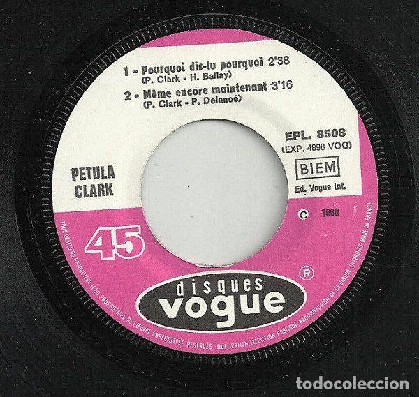 Discos de vinilo: Petula Clark &ndash; Cest Ma Chanson (Vinyl, Disques Vogue EPL 8 508) - Foto 4