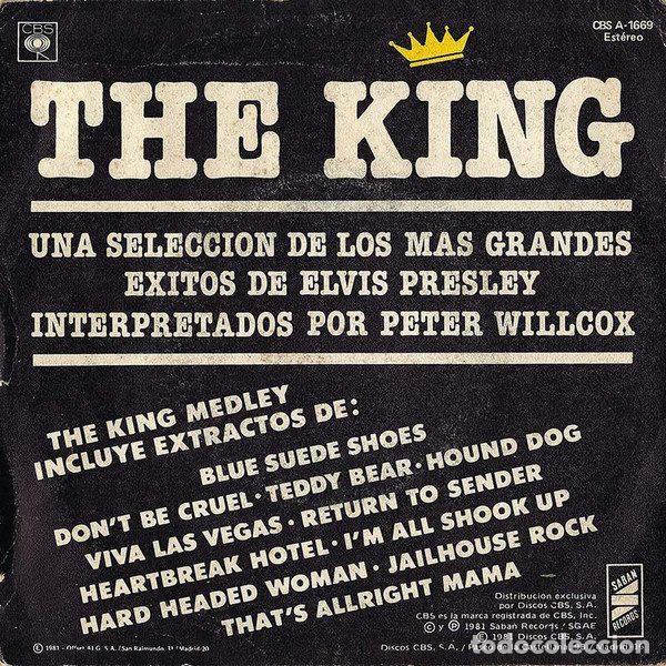 Discos de vinilo: Pete Willcox &ndash; The King (Vinyl, CBS CBS A 1669) - Foto 2