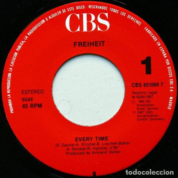 Discos de vinilo: Freiheit &ndash; Every Time (Vinyl, CBS CBS 651069 7) - Foto 3