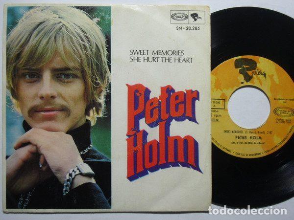 Vinyl records: Peter Holm &ndash; Sweet Memories / She Hurt The Heart (Vinyl, Riviera SN - 20.285)
