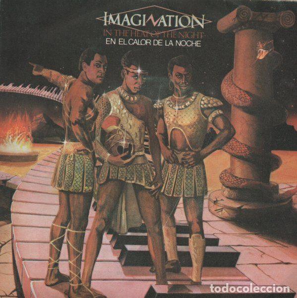 Vinyl records: Imagination &ndash; In The Heat Of The Night = En El Calor De La Noche (Vinyl, Red Bus Records 02.3436/4)