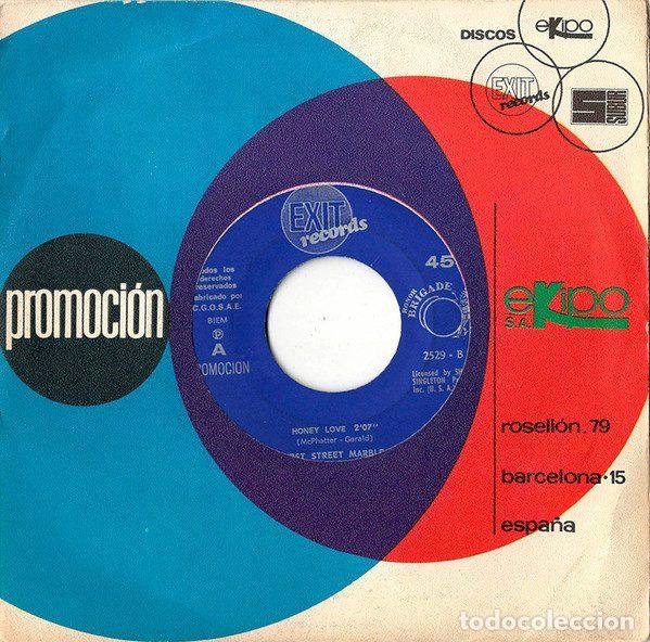 Dischi in vinile: The First Street Marble Team &ndash; Honey Love / You And Me And Happiness (Vinyl, Exit Records 2529-B)