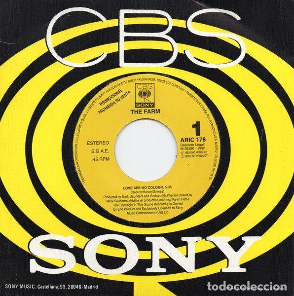 Vinyl records: The Farm &ndash; Love See No Colour (Vinyl, CBS/Sony ARIC 178)