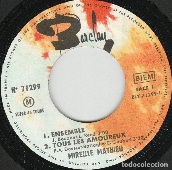 Discos de vinilo: Mireille Mathieu &ndash; Ensemble (Vinyl, Barclay 71299) - Foto 4