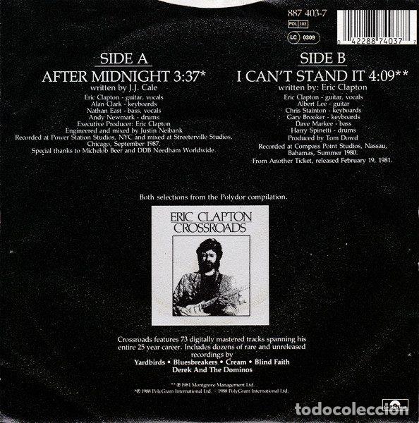 Discos de vinilo: Eric Clapton &ndash; After Midnight (Vinyl, Polydor 887 403-7) - Foto 2