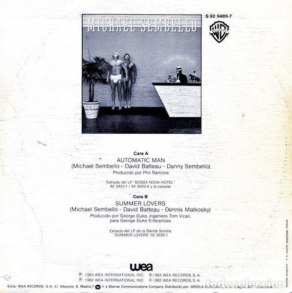 Discos de vinilo: Michael Sembello &ndash; Automatic Man (Vinyl, Warner Bros. Records 92 9485-7) - Foto 2