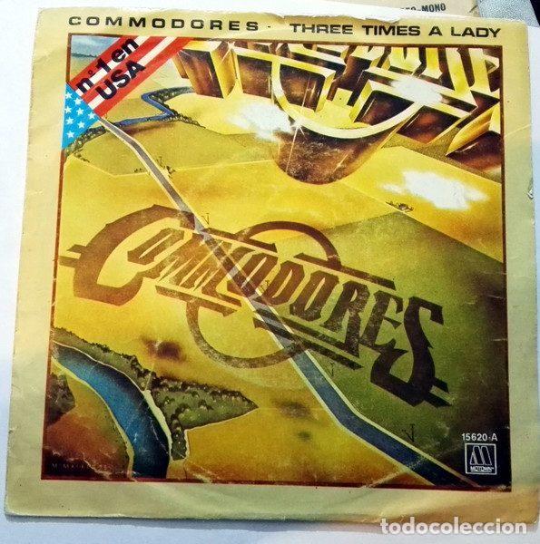 Dischi in vinile: Commodores &ndash; Three Times A Lady / Fire Girl (Vinyl, Motown 1562- A)