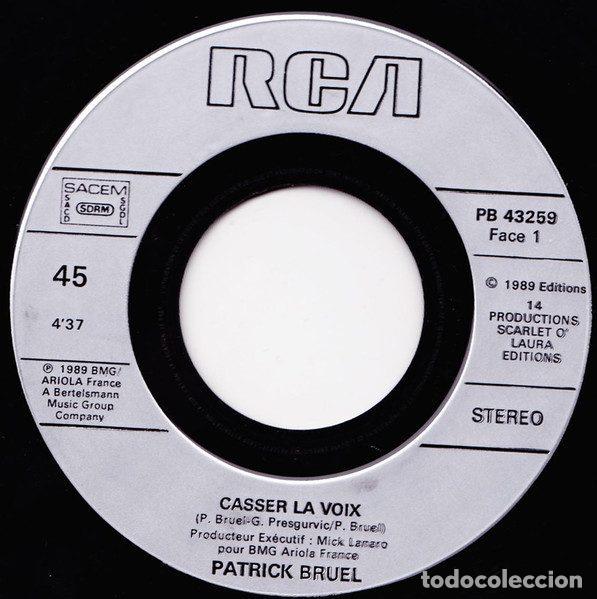 Discos de vinilo: Patrick Bruel &ndash; Casser La Voix (Vinyl, RCA PB 43259) - Foto 4