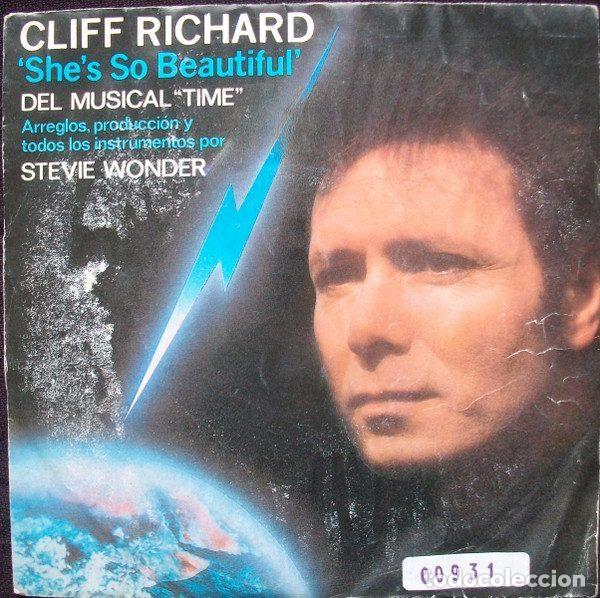 Discos de vinil: Cliff Richard &ndash; 'She's So Beautiful' Del Musical &rdquo;Time&rdquo; (Vinyl, EMI 006 20 0793 7)