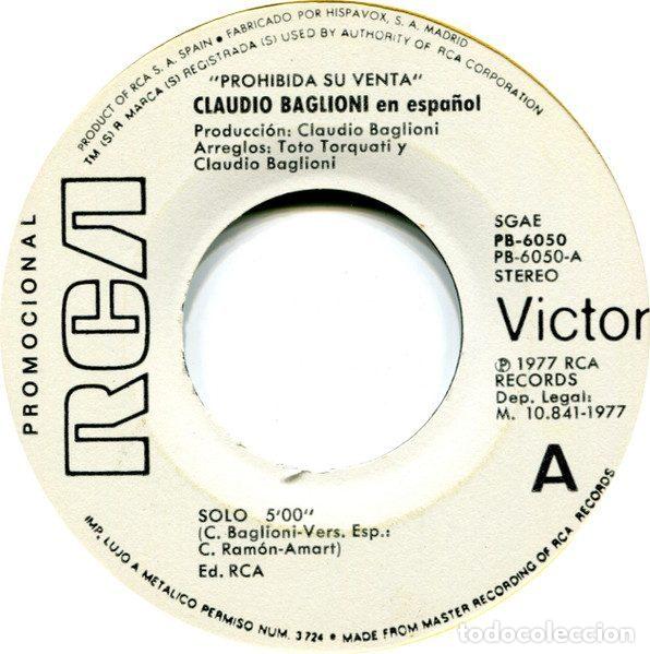 Dischi in vinile: Claudio Baglioni &ndash; Solo (Vinyl, RCA Victor PB-6050)