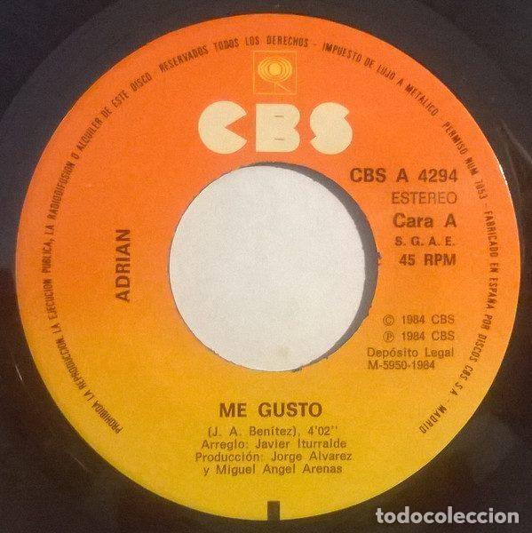 Discos de vinilo: Adrian &ndash; Me Gust&oacute; (Vinyl, CBS CBS A 4294) - Foto 3