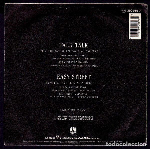 Discos de vinilo: The Arrows &ndash; Talk Talk (Vinyl, A&M Records 390 059-7 ) - Foto 2