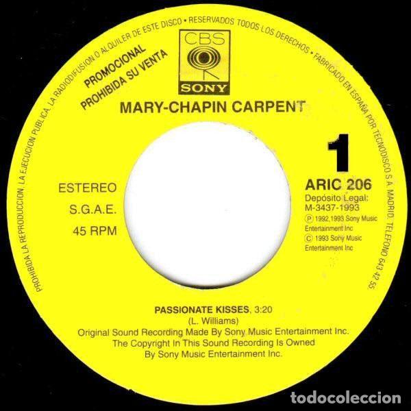 Discos de vinil: Mary-Chapin Carpenter &ndash; Passionate Kisses (Vinyl, CBS/Sony ARIC 206)