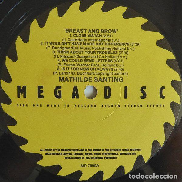 Discos de vinilo: Mathilde Santing &ndash; Breast And Brow (Vinyl, Megadisc MD 7890) - Foto 3