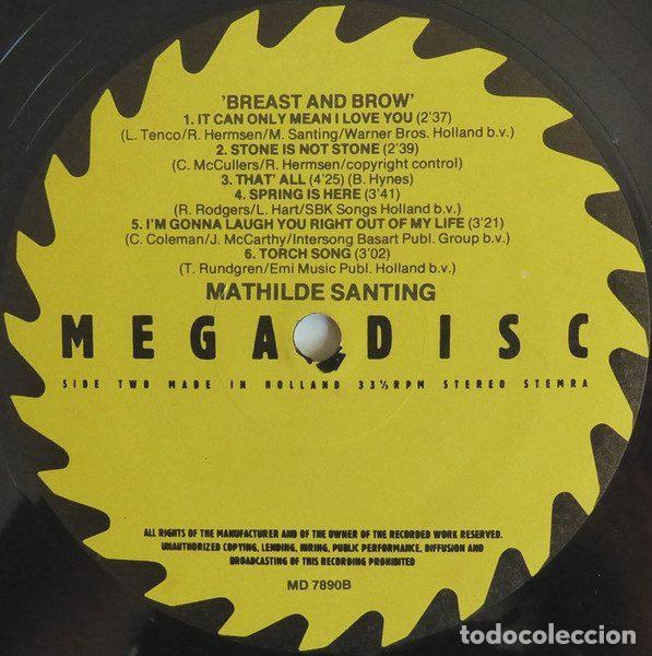 Discos de vinilo: Mathilde Santing &ndash; Breast And Brow (Vinyl, Megadisc MD 7890) - Foto 4