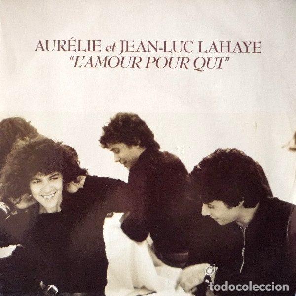 Discos de vinil: Aur&eacute;lie Et Jean-Luc Lahaye &ndash; L'Amour Pour Qui (Vinyl, Philips 872 108-7)