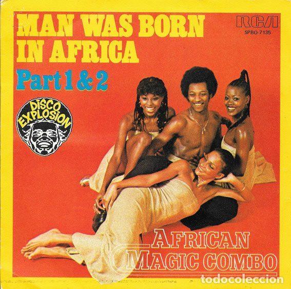 Disques de vinyle: African Magic Combo &ndash; Man Was Born In Africa Part 1 & 2 (Vinyl, RCA SPBO-7135)