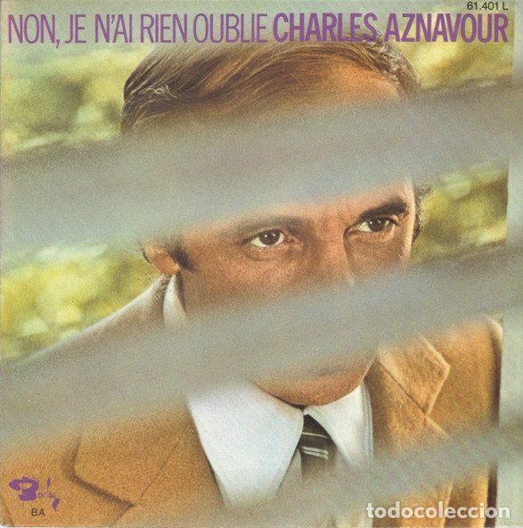 Dischi in vinile: Charles Aznavour &ndash; Non, Je N'ai Rien Oubli&eacute; (Vinyl, Barclay 61.401 L)