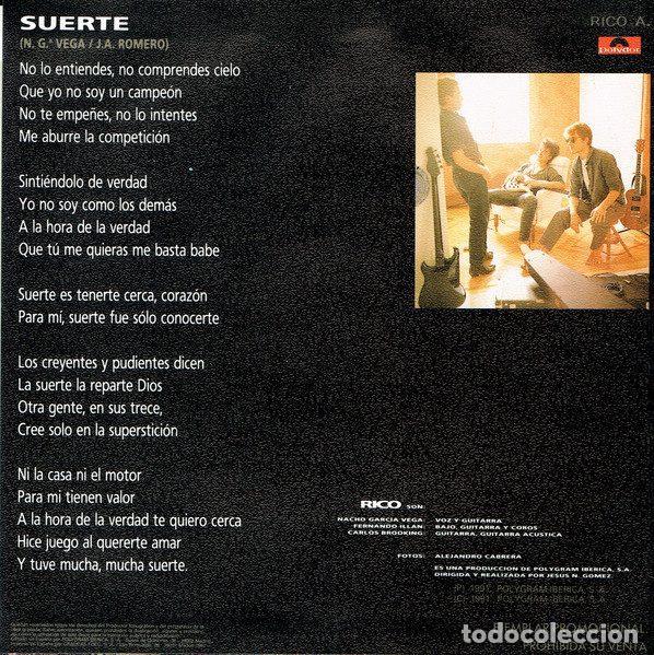 Discos de vinilo: Rico &ndash; Suerte (Vinyl, Polydor RICO A) - Foto 2