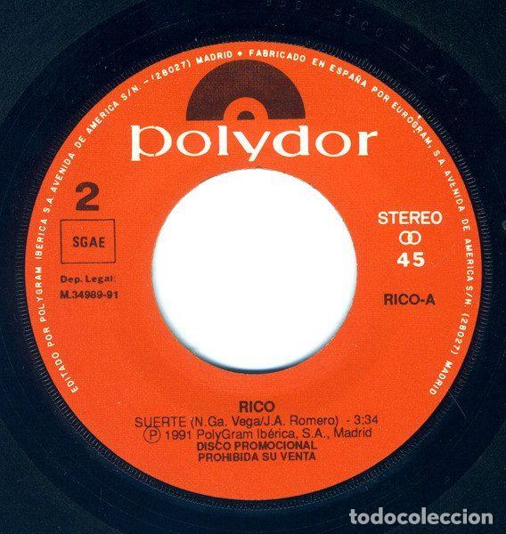 Discos de vinilo: Rico &ndash; Suerte (Vinyl, Polydor RICO A) - Foto 4
