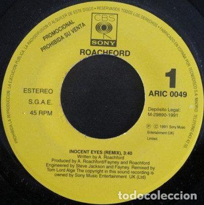 Discos de vinil: Roachford &ndash; Innocent Eyes (Remix) (Vinyl, CBS/Sony ARIC 0049)