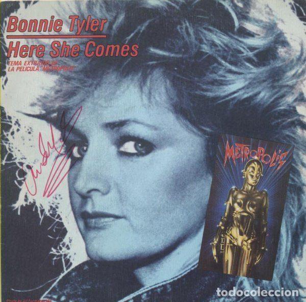 Vinyl records: Bonnie Tyler &ndash; Here She Comes - Tema Extraido De La Pelicula &rdquo;Metropolis&rdquo; (Vinyl, CBS CBS A 4637)