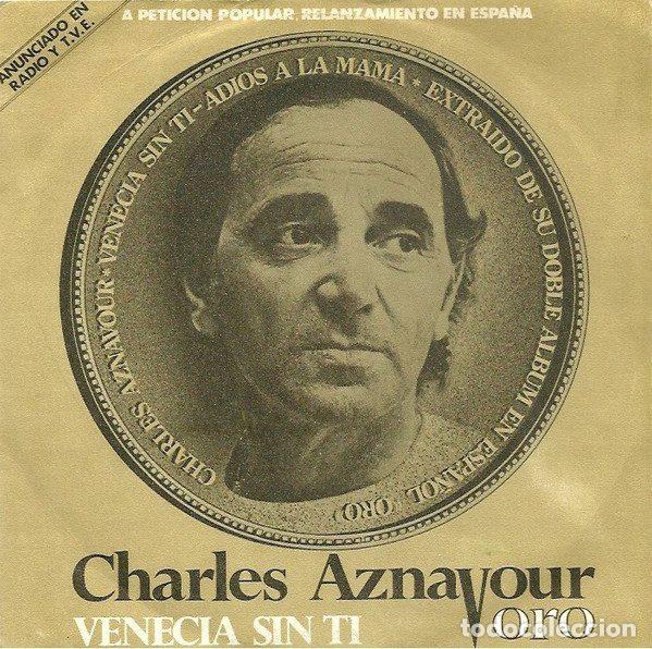 Dischi in vinile: Charles Aznavour &ndash; Venecia Sin Ti (Vinyl, Barclay 02.3313/7)