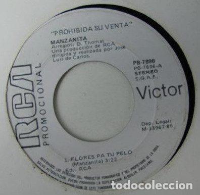 Dischi in vinile: Manzanita &ndash; Flores Pa T&uacute; Pelo (Vinyl, RCA PB-7896)