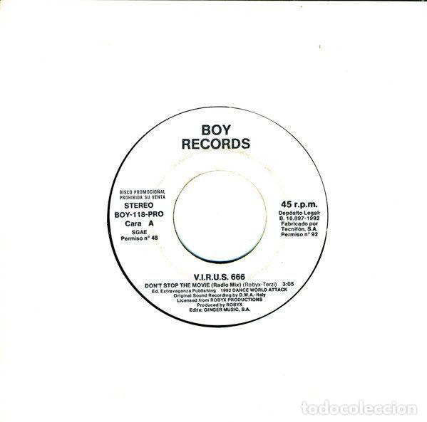 Discos de vinilo: V.I.R.U.S. 666 &ndash; Don't Stop The Movie (Vinyl, Boy Records BOY-118-PRO)