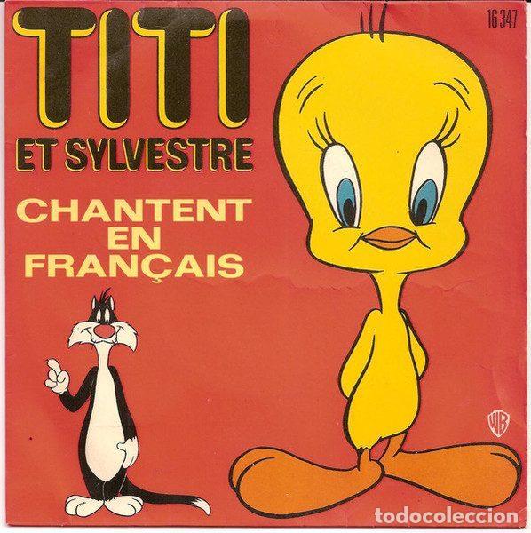Disques de vinyle: Arlette Thomas / Michel Elias &ndash; Titi Et Sylvestre Chantent En Fran&ccedil;ais (Vinyl, Warner Bros....