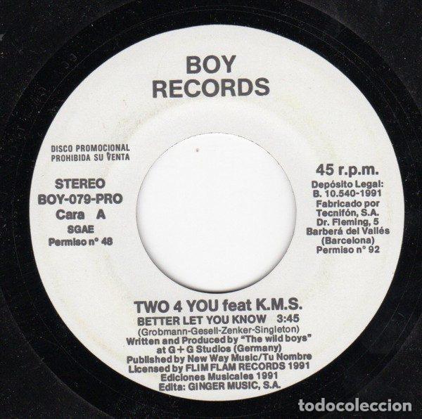Vinyl-Schallplatten: Two 4 You &ndash; Better Let You Know (Vinyl, Boy Records BOY-079-PRO)