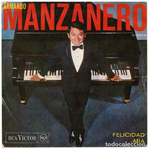 Vinyl-Schallplatten: Armando Manzanero &ndash; Felicidad / M&iacute;a (Vinyl, RCA Victor 3-10306)