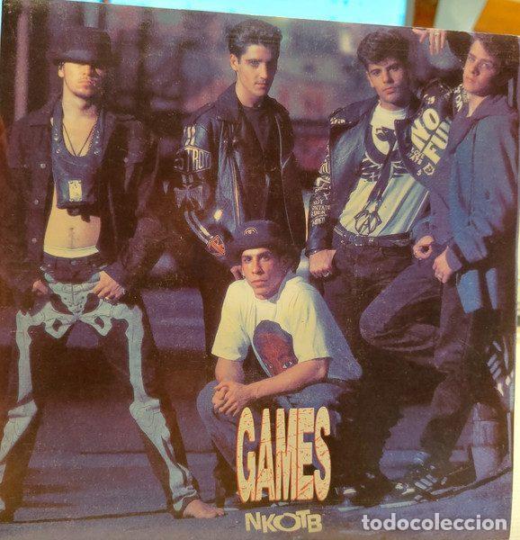 Discos de vinil: New Kids On The Block &ndash; Games (The Kids Get Hard Mix) (Vinyl, CBS/Sony ARIC 2628)