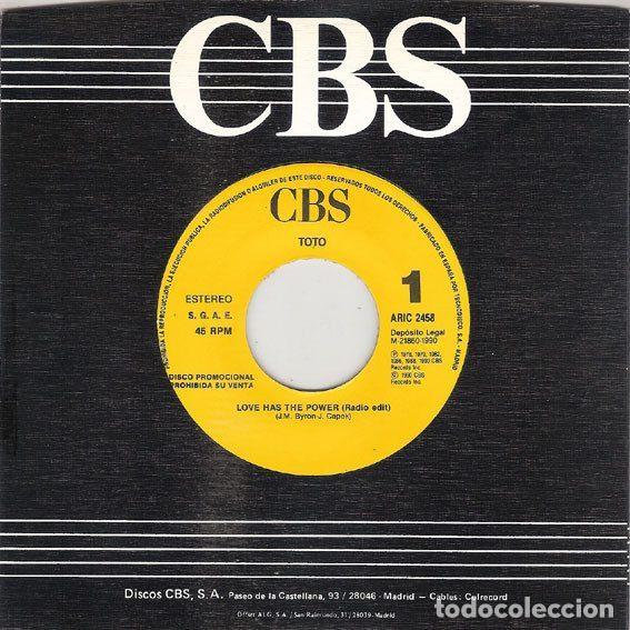 Vinyl-Schallplatten: Toto &ndash; Love Has The Power (Radio Edit) (Vinyl, CBS ARIC 2458)