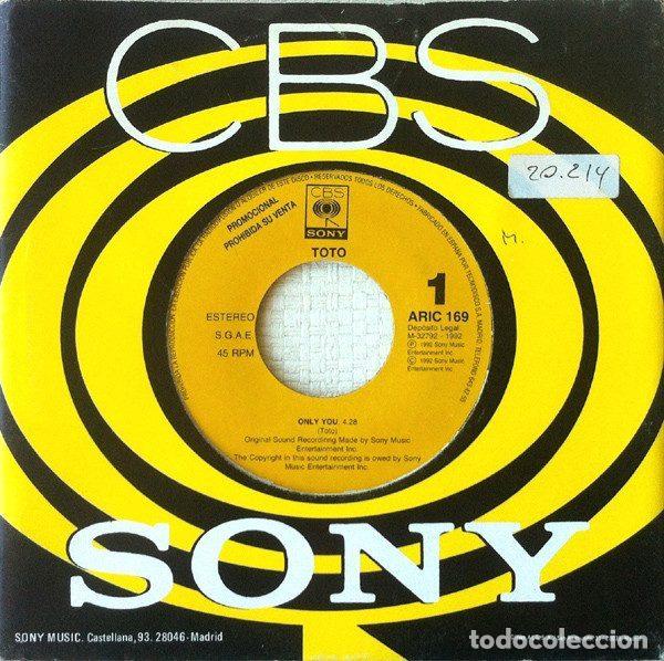 Vinyl records: Toto &ndash; Only You (Vinyl, CBS/Sony ARIC 169)