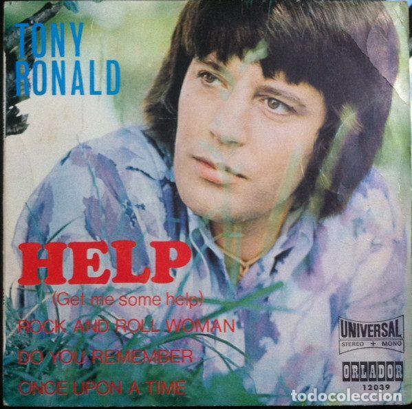Discos de vinil: Tony Ronald &ndash; Help (Get Me Some Help) (Vinyl, Orlador 12039)