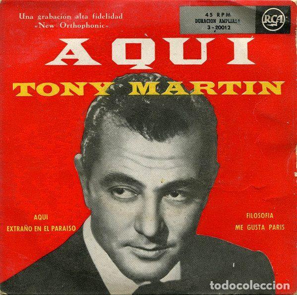 Disques de vinyle: Tony Martin &ndash; Aqu&iacute; Tony Martin (Vinyl, RCA 3-20012)