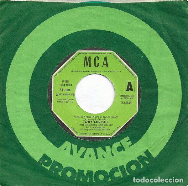 Dischi in vinile: Tony Christie &ndash; No Vayas A Reno = Don't Go Down To Reno (Vinyl, MCA Records P-168)