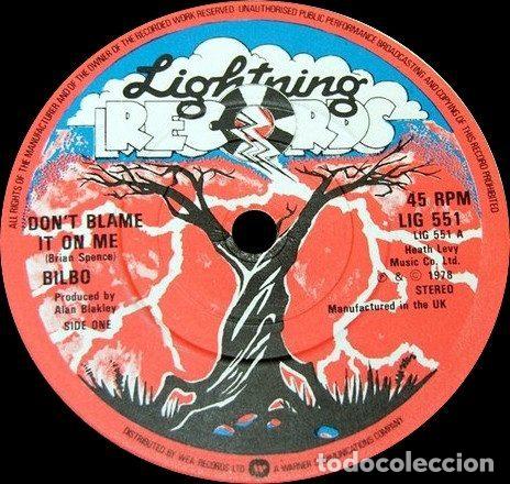 Discos de vinil: Bilbo &ndash; Don't Blame It On Me (Vinyl, Lightning Records LIG 551)