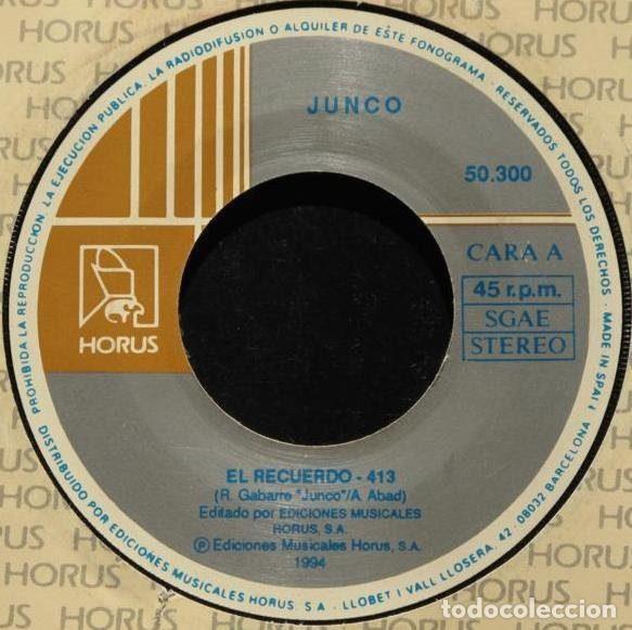 Discos de vinil: Junco &ndash; El Recuerdo / Amor M&iacute;o (Vinyl, Horus 50.300)