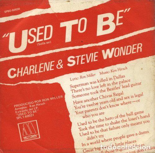 Disques de vinyle: Charlene & Stevie Wonder &ndash; Used To Be (Vinyl, Motown SPBO-60030)